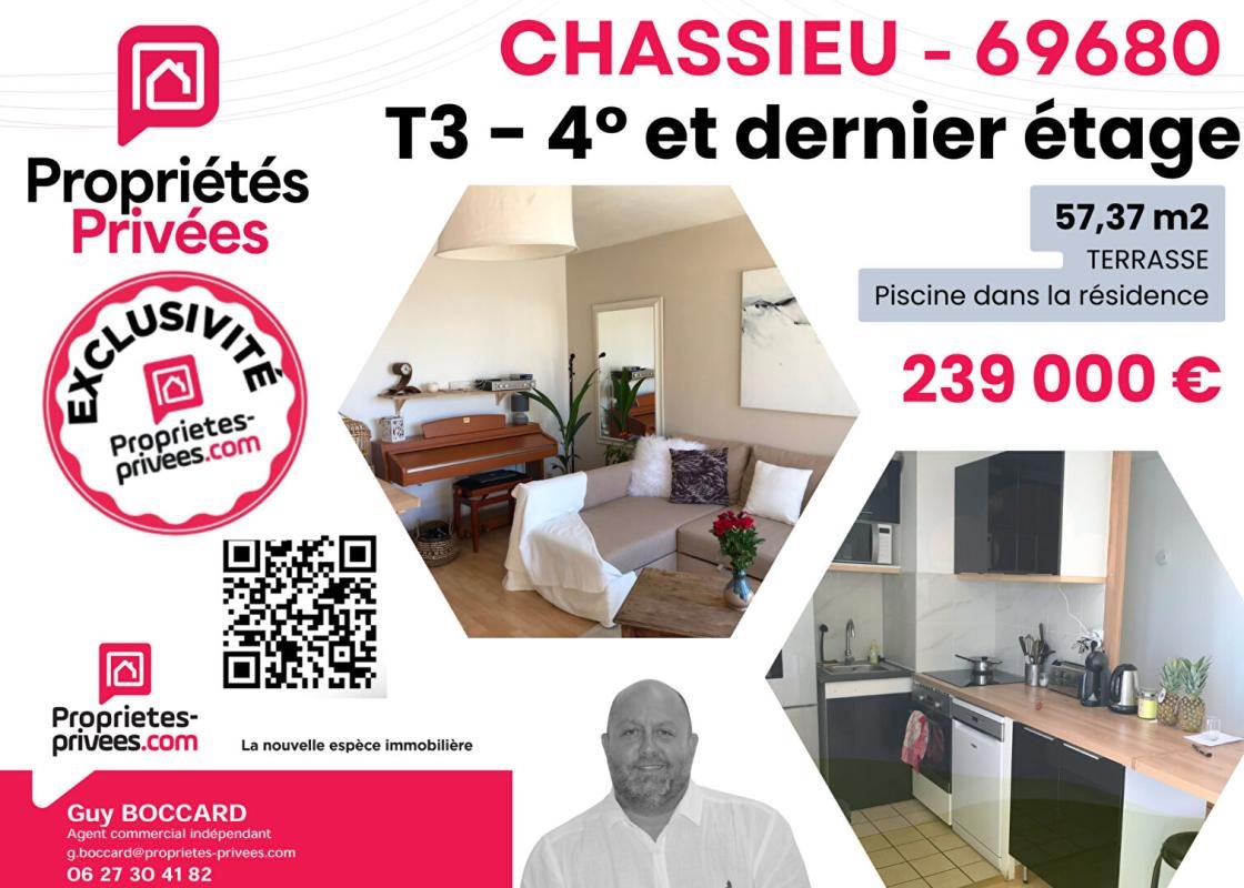 Appartement à vendre, 57m², Chassieu