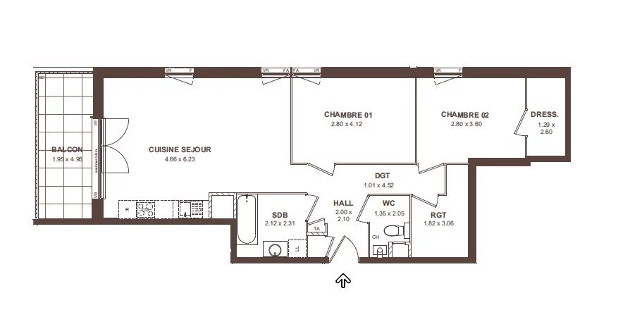 Appartement à vendre, 73m², Neydens