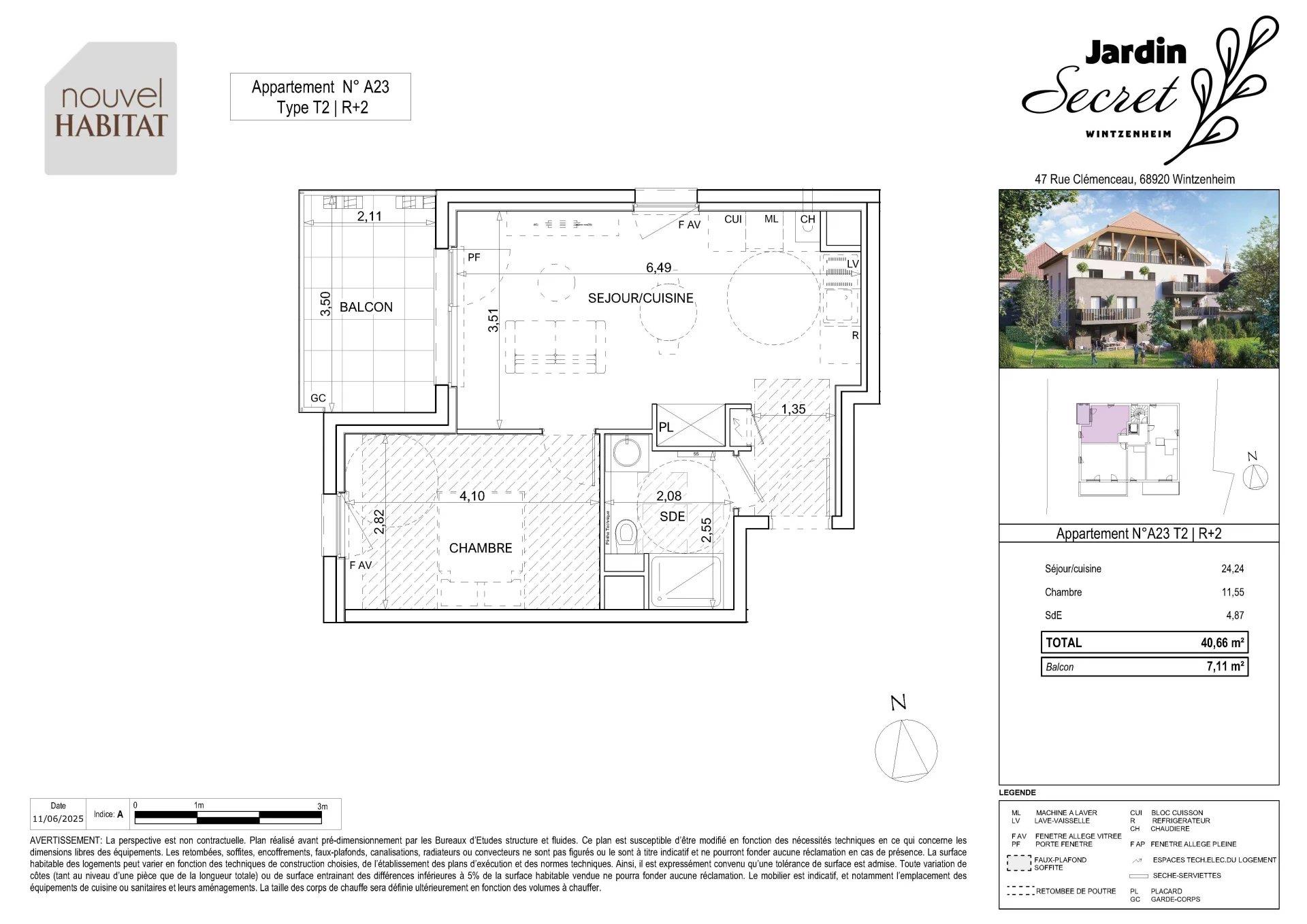 Appartement à vendre, 42m², Wintzenheim