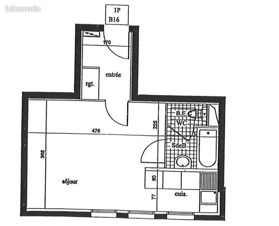 Appartement à vendre, 27m², Champs-sur-Marne