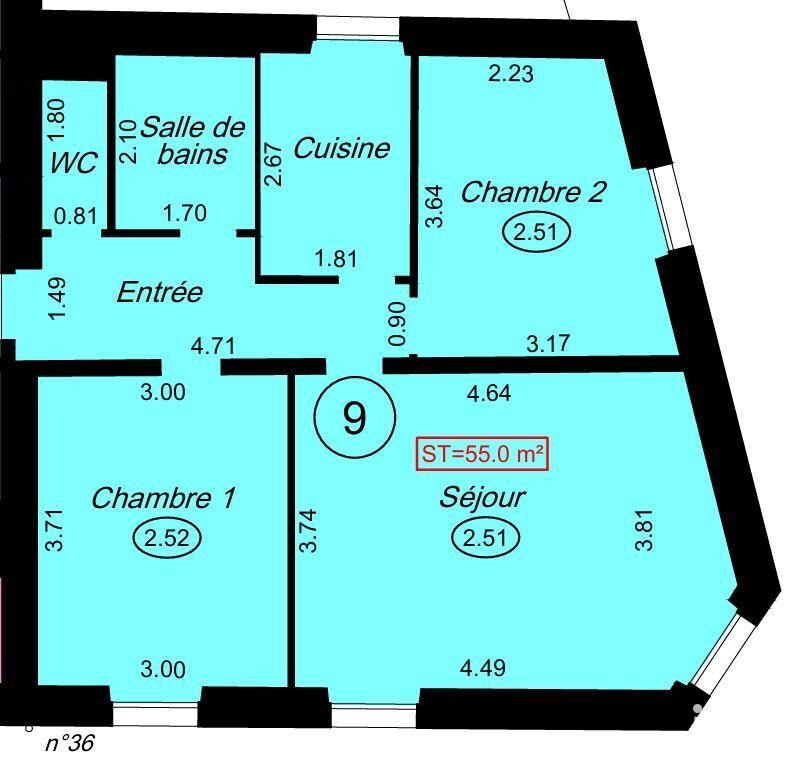 Appartement à vendre, 55m², Charenton-le-Pont