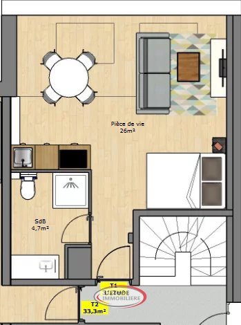 Appartement à vendre, 26m², Sautron