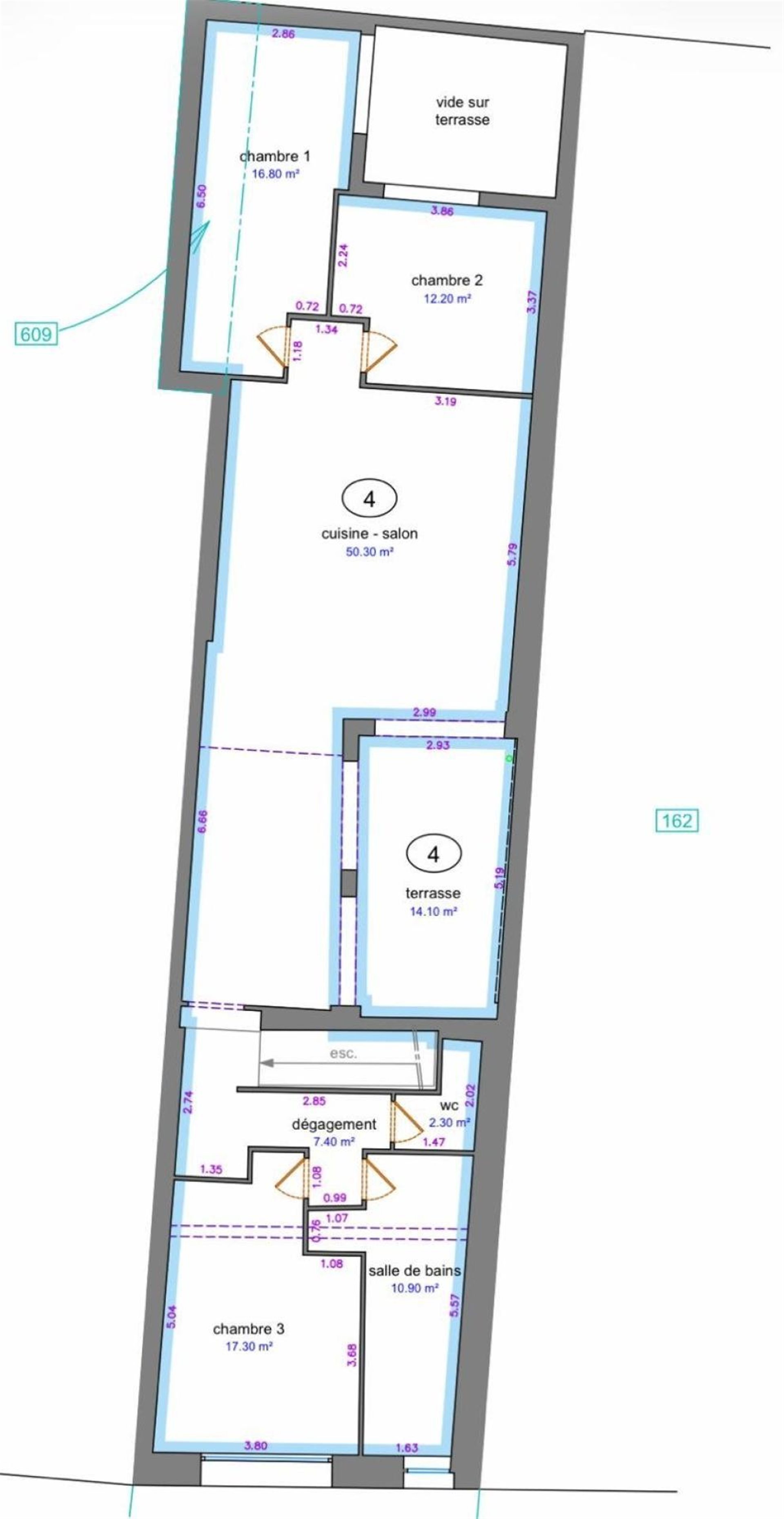 Appartement à vendre, 117m², Laxou