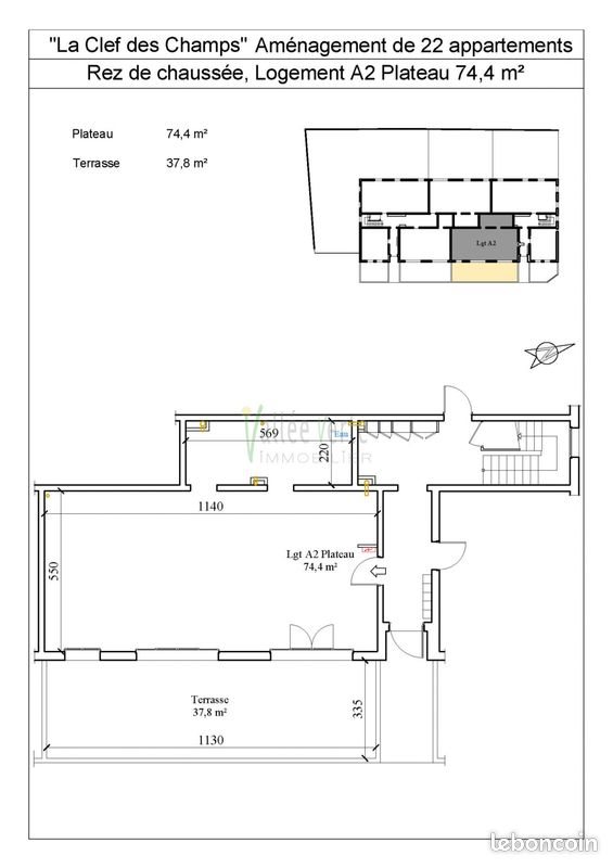 Appartement à vendre, 79m², Saint-Jeoire