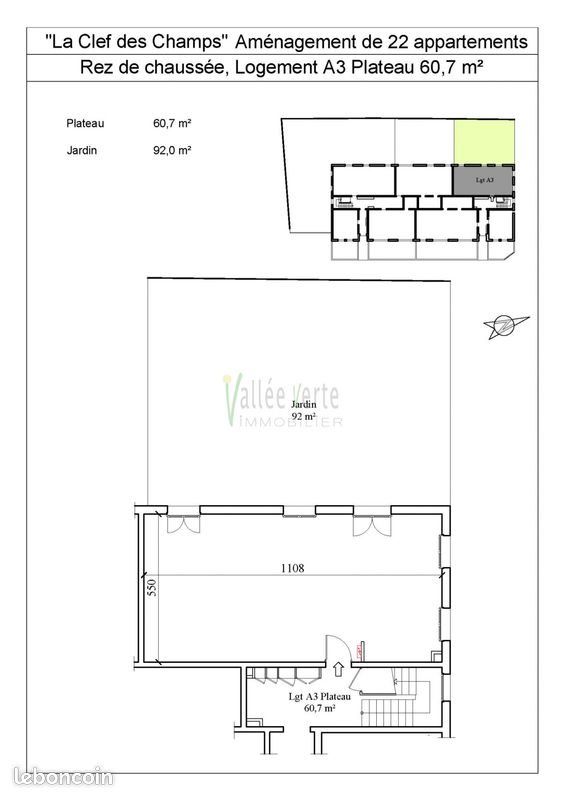 Appartement à vendre, 60m², Saint-Jeoire