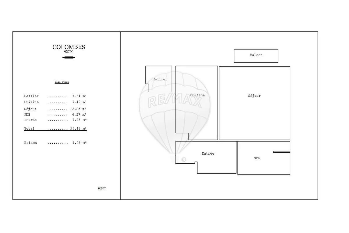 Appartement à louer, 30m², Colombes