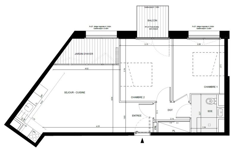 Appartement à vendre, 60m², Pantin