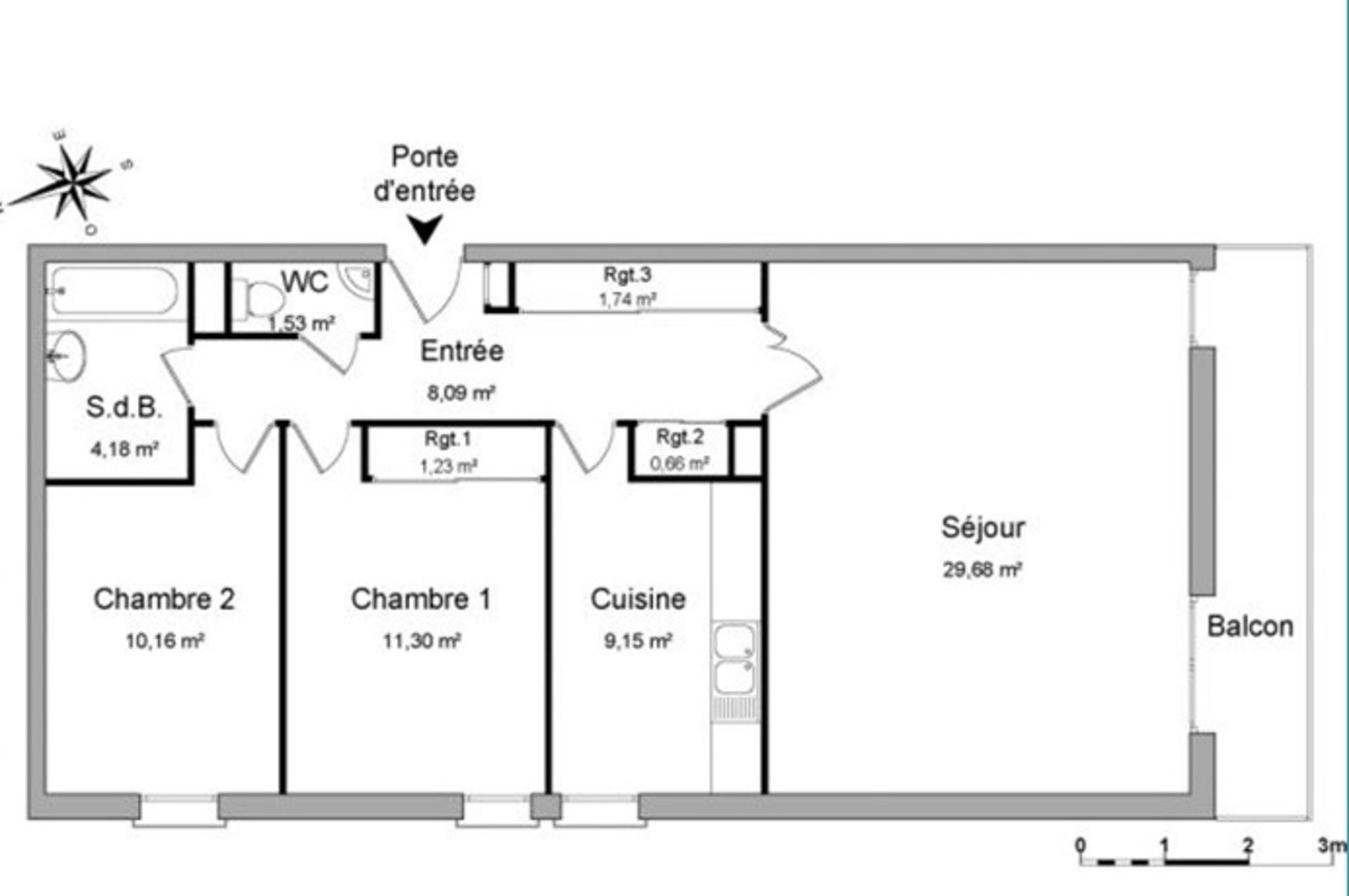 Appartement à louer, 78m², Epernay