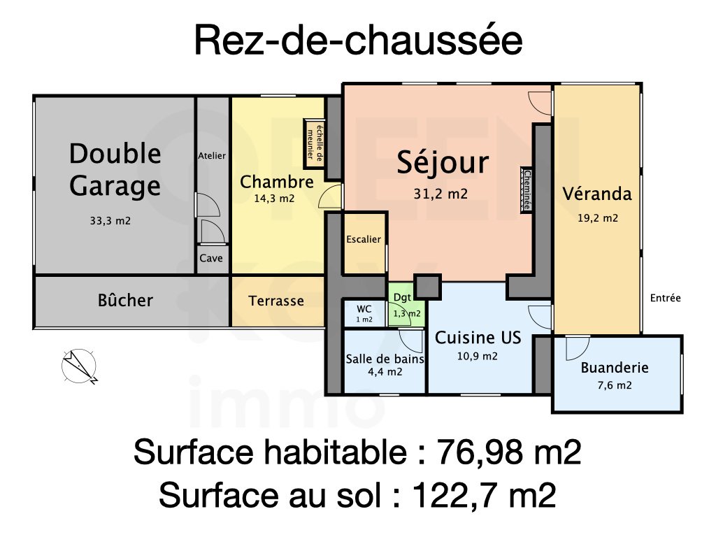 Maison à vendre, 77m², Villepot