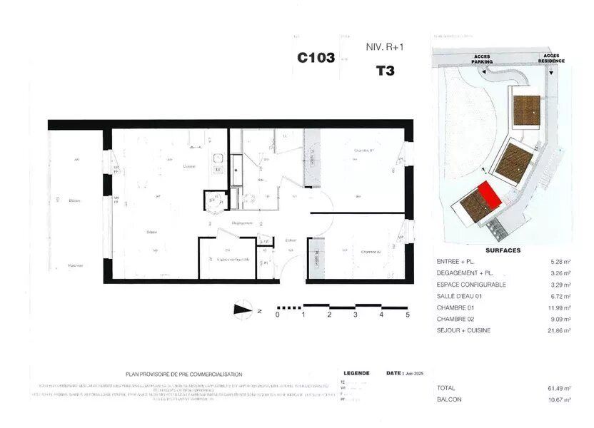 Appartement à vendre, 61m², Gap