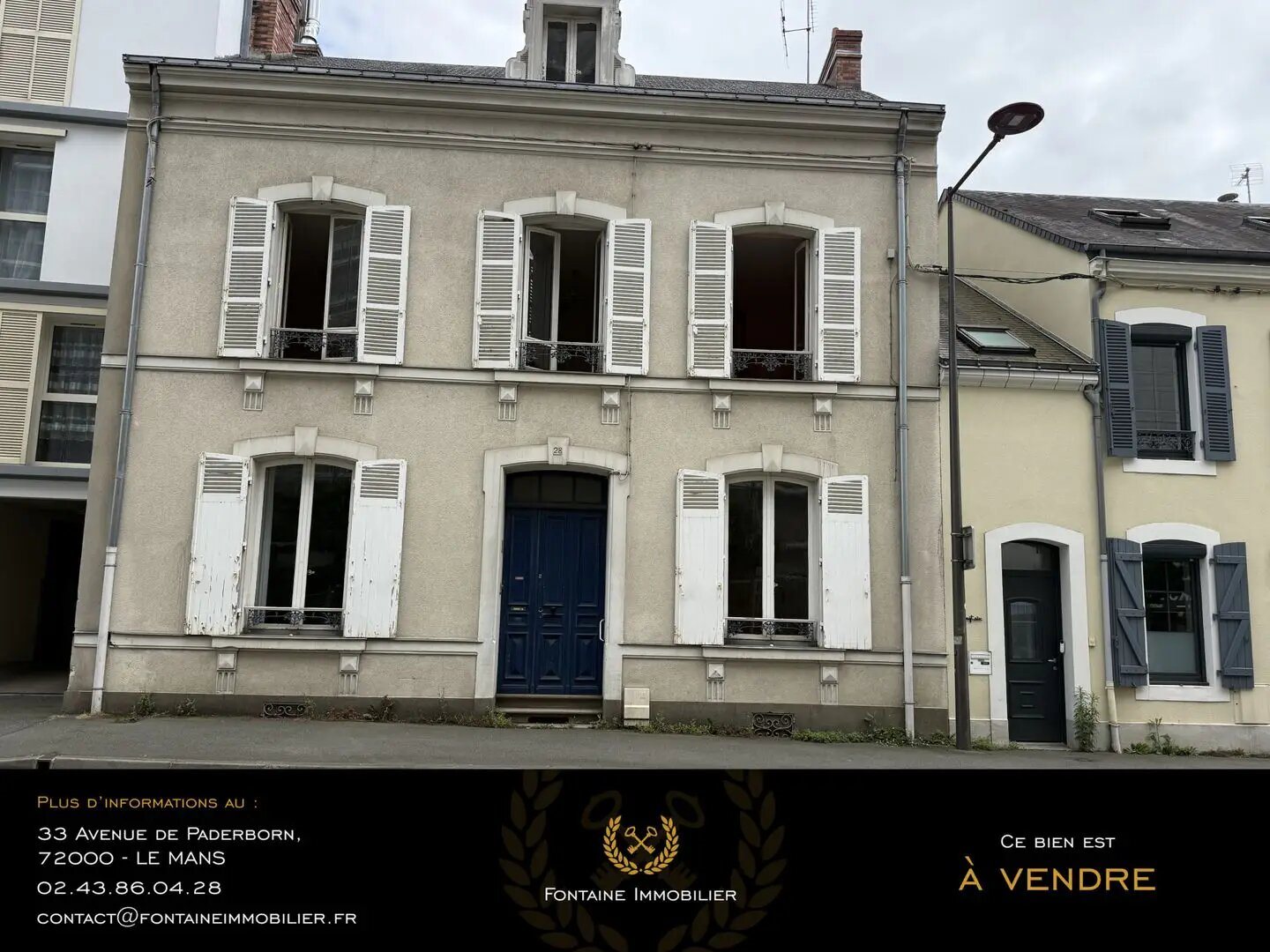 Maison à vendre, 218m², Le Mans
