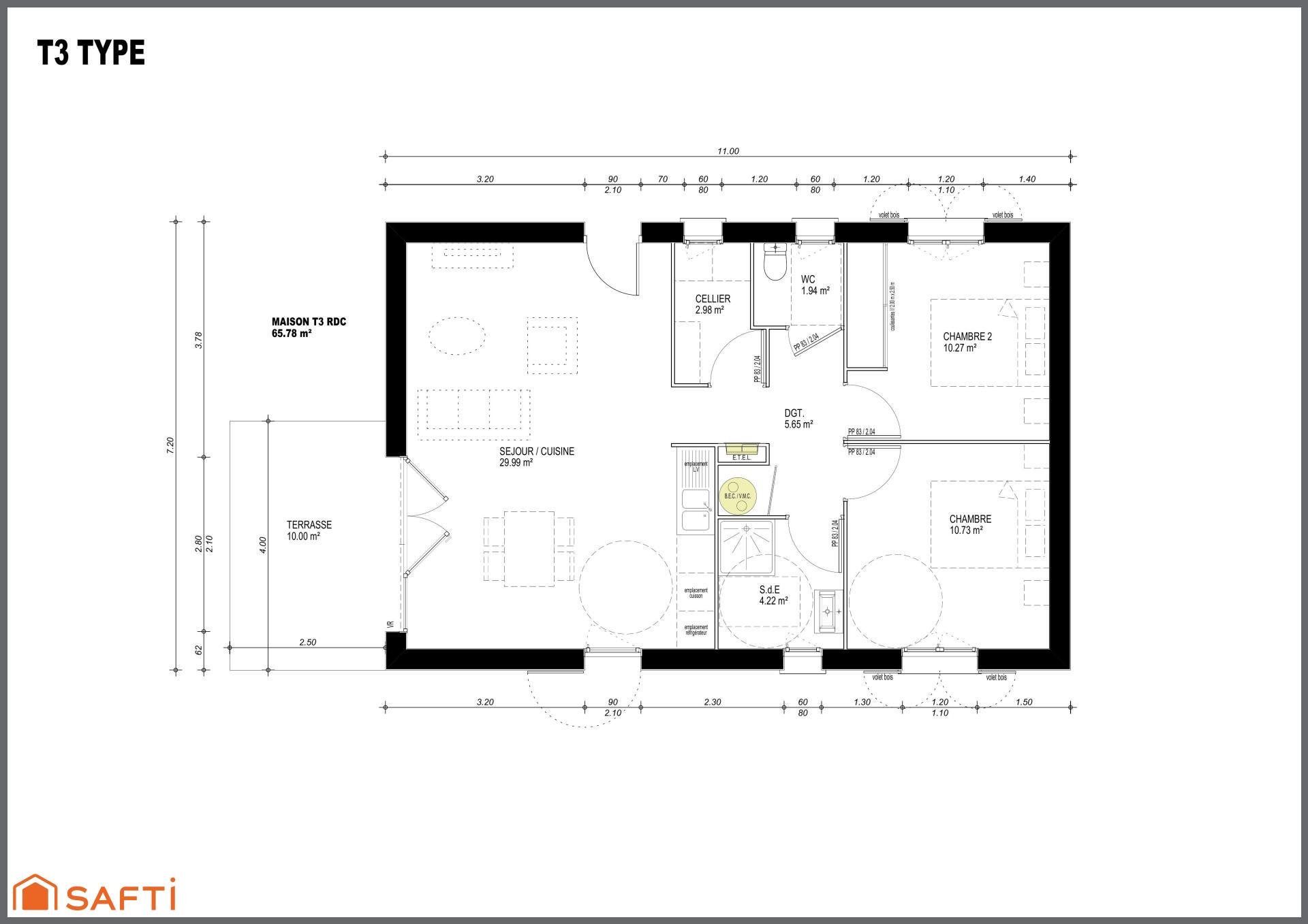 Maison à vendre, 65m², Oloron-Sainte-Marie