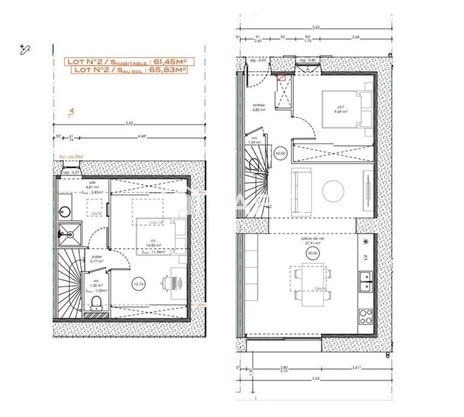 Maison à vendre, 70m², Sainte-Luce-sur-Loire