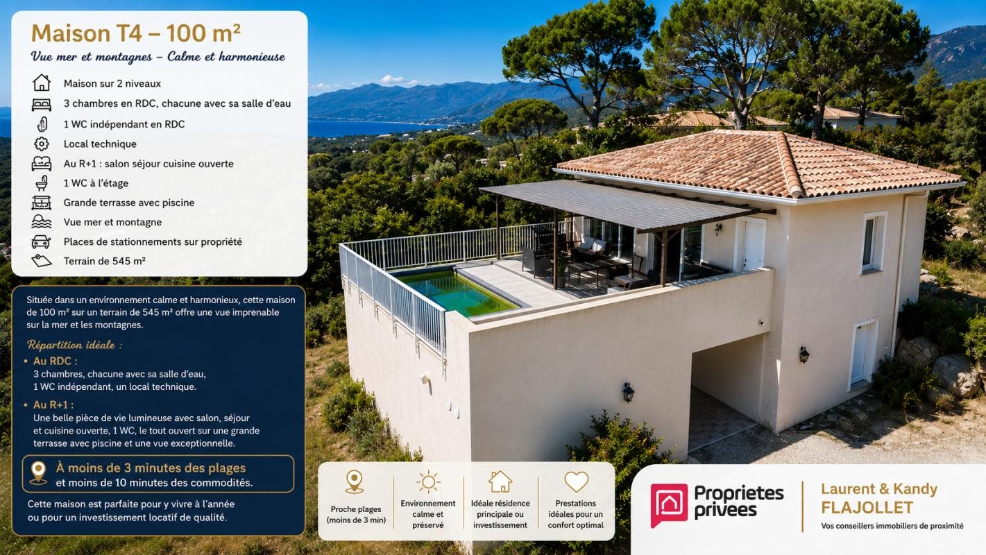 Maison à vendre, 100m², Lecci