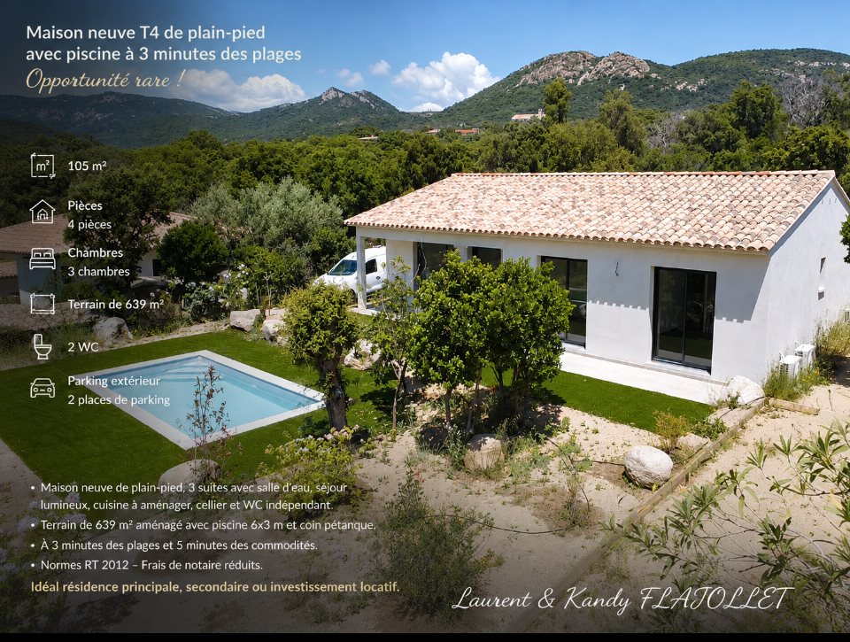 Maison à vendre, 105m², Sainte-Lucie de Porto-Vecchio