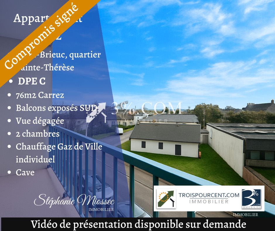 Appartement à vendre, 76m², Saint-Brieuc
