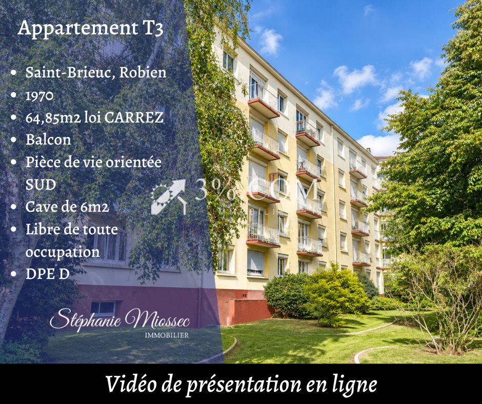 Appartement à vendre, 64m², Saint-Brieuc