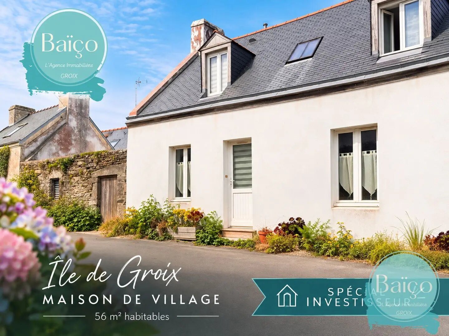 Maison à vendre, 56m², Groix