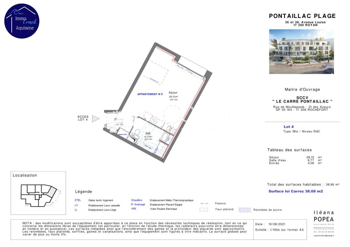 Appartement à vendre, 38m², Royan