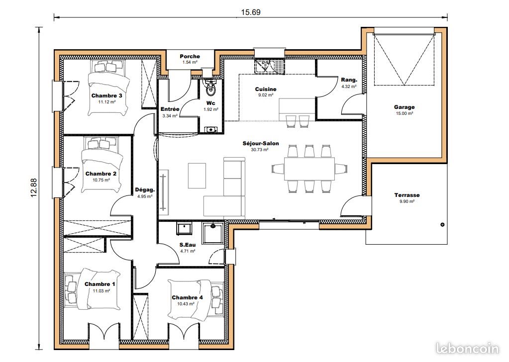 Maison à vendre, 102m², Auch