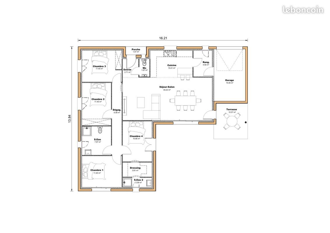 Maison à vendre, 120m², Estillac