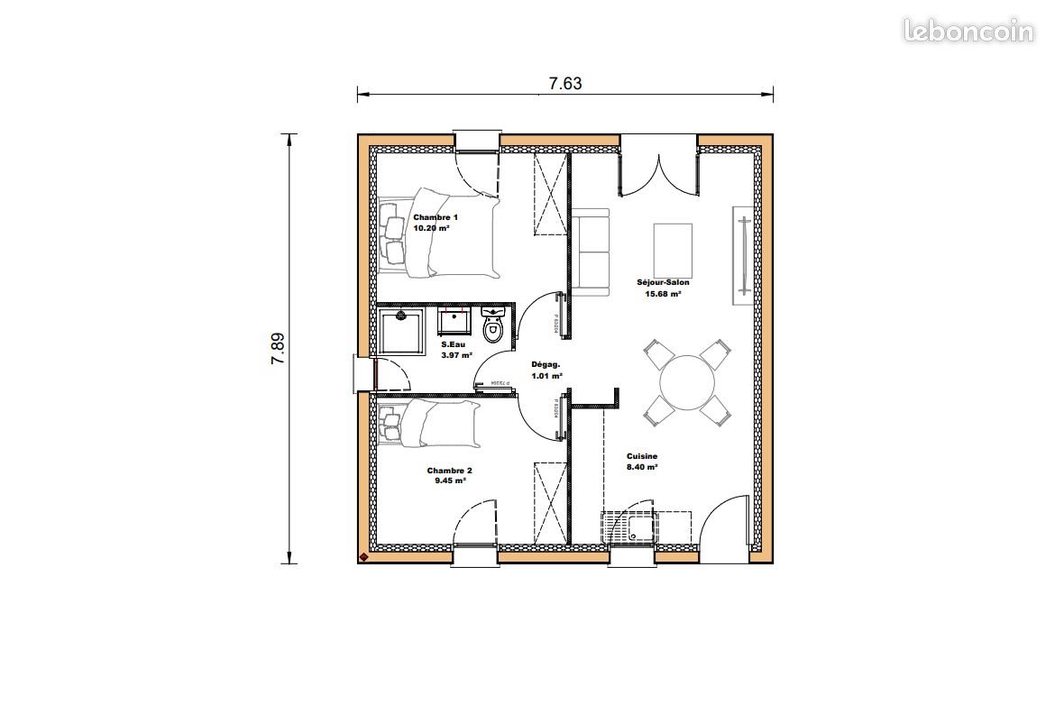 Maison à vendre, 48m², Saint-Martin-d'Oney