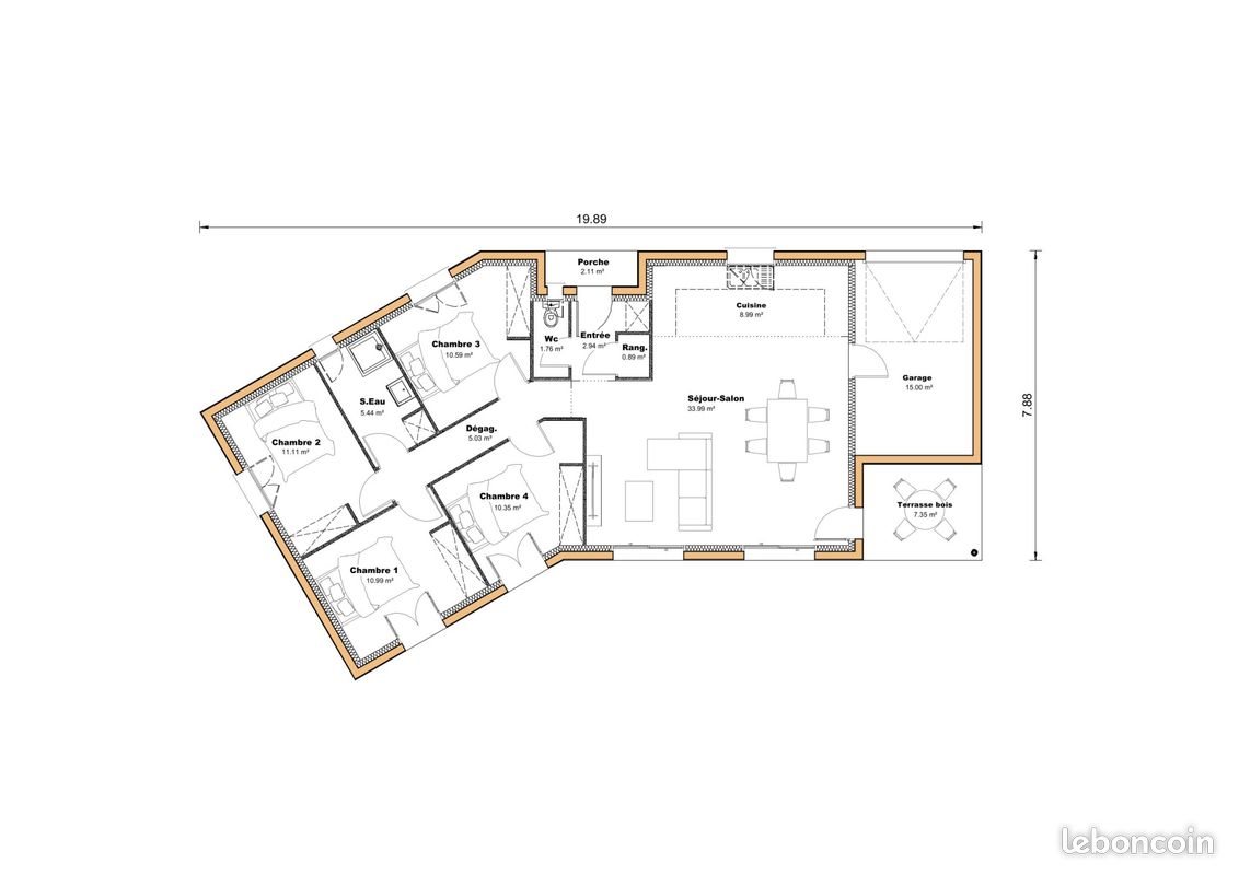 Maison à vendre, 102m², Montpouillan