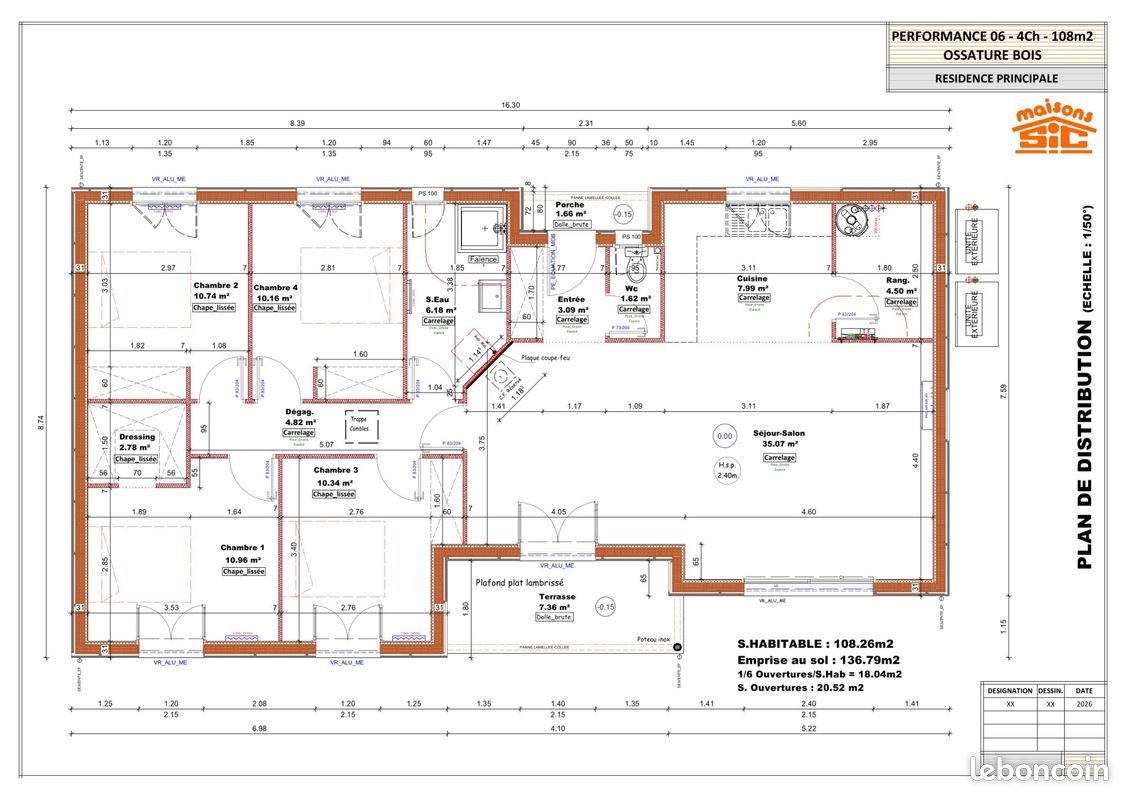Maison à vendre, 108m², Saint-Perdon