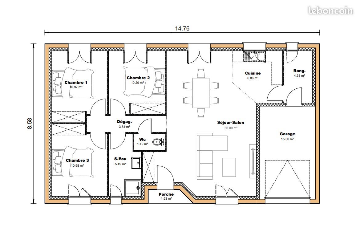 Maison à vendre, 90m², Fleurance