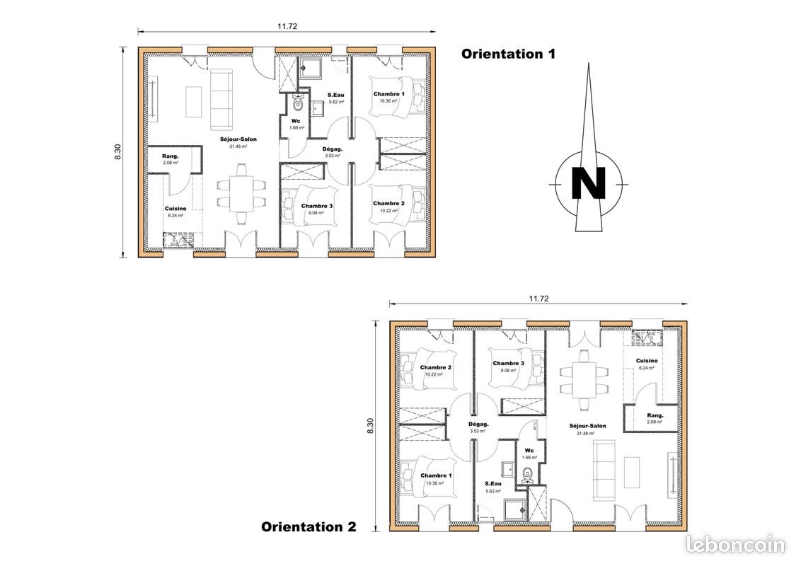 Maison à vendre, 80m², Laugnac