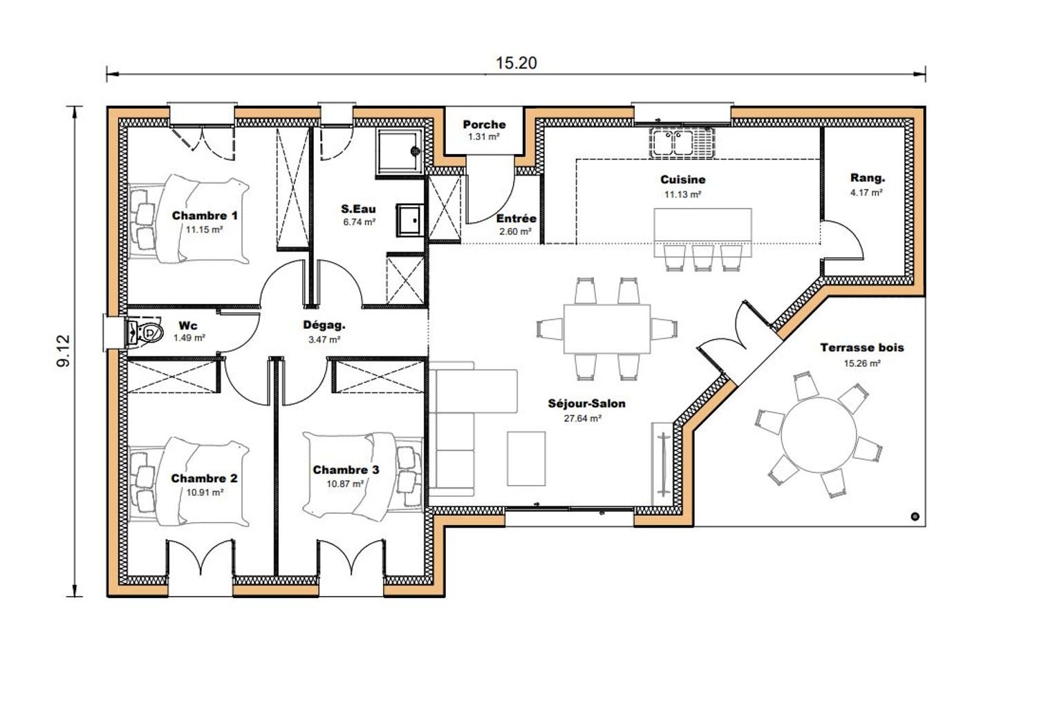 Maison à vendre, 90m², Saint-Paul-d'Espis
