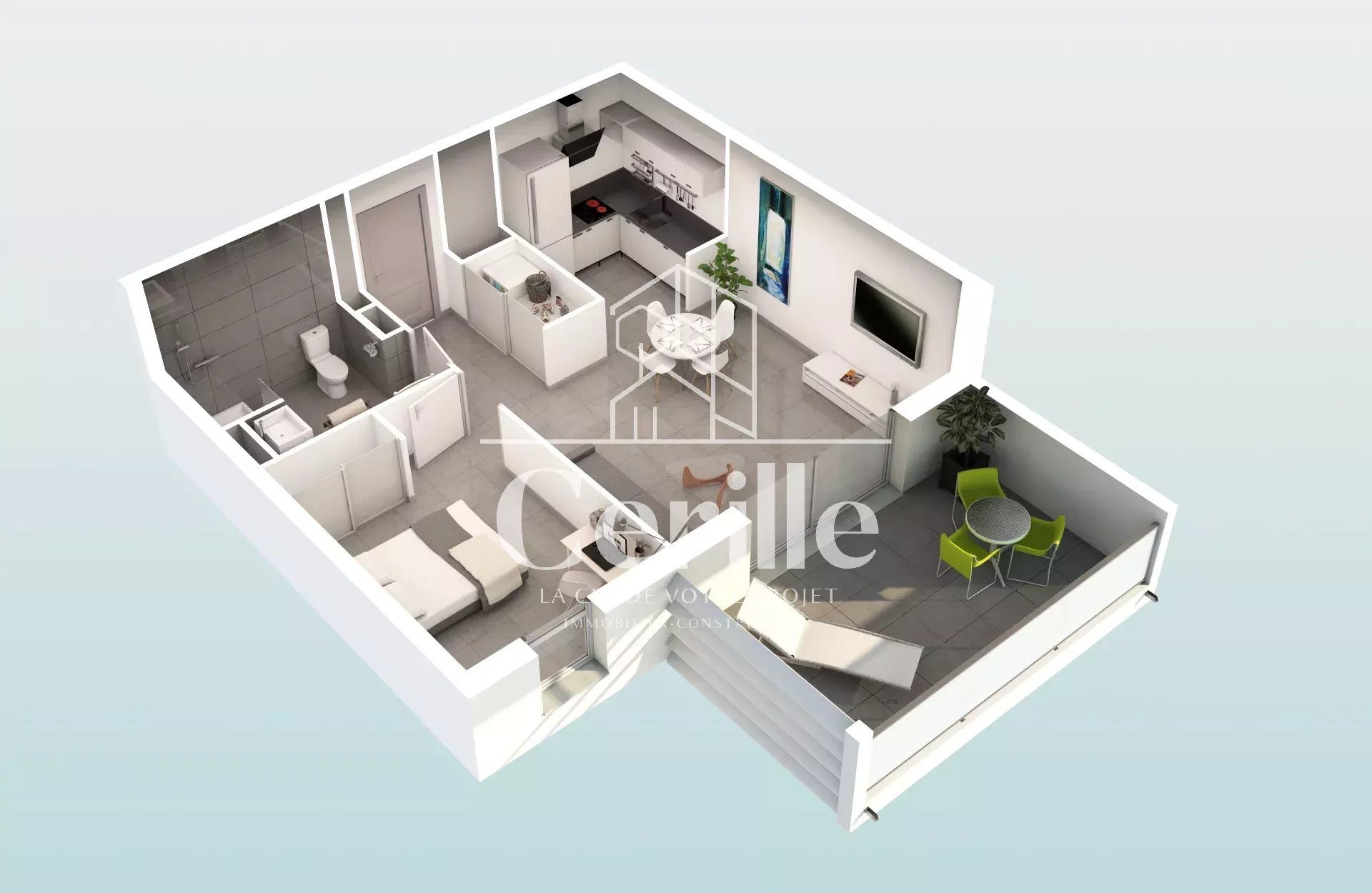 Appartement à vendre, 45m², Béziers