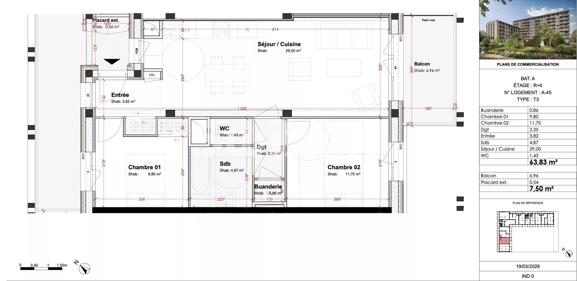 Appartement à vendre, 64m², Ferney-Voltaire