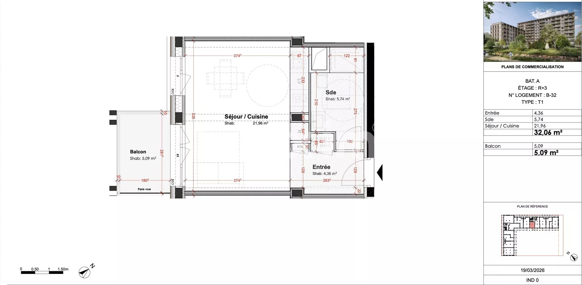 Appartement à vendre, 32m², Ferney-Voltaire