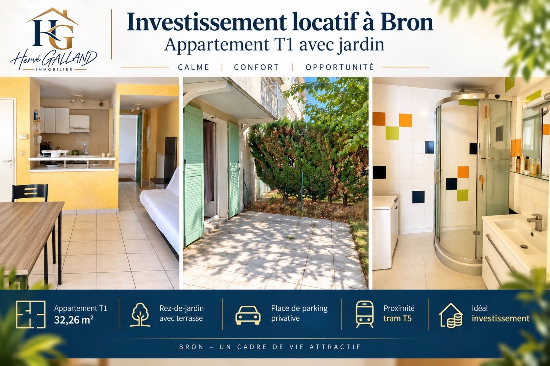 Appartement à vendre, 32m², Bron