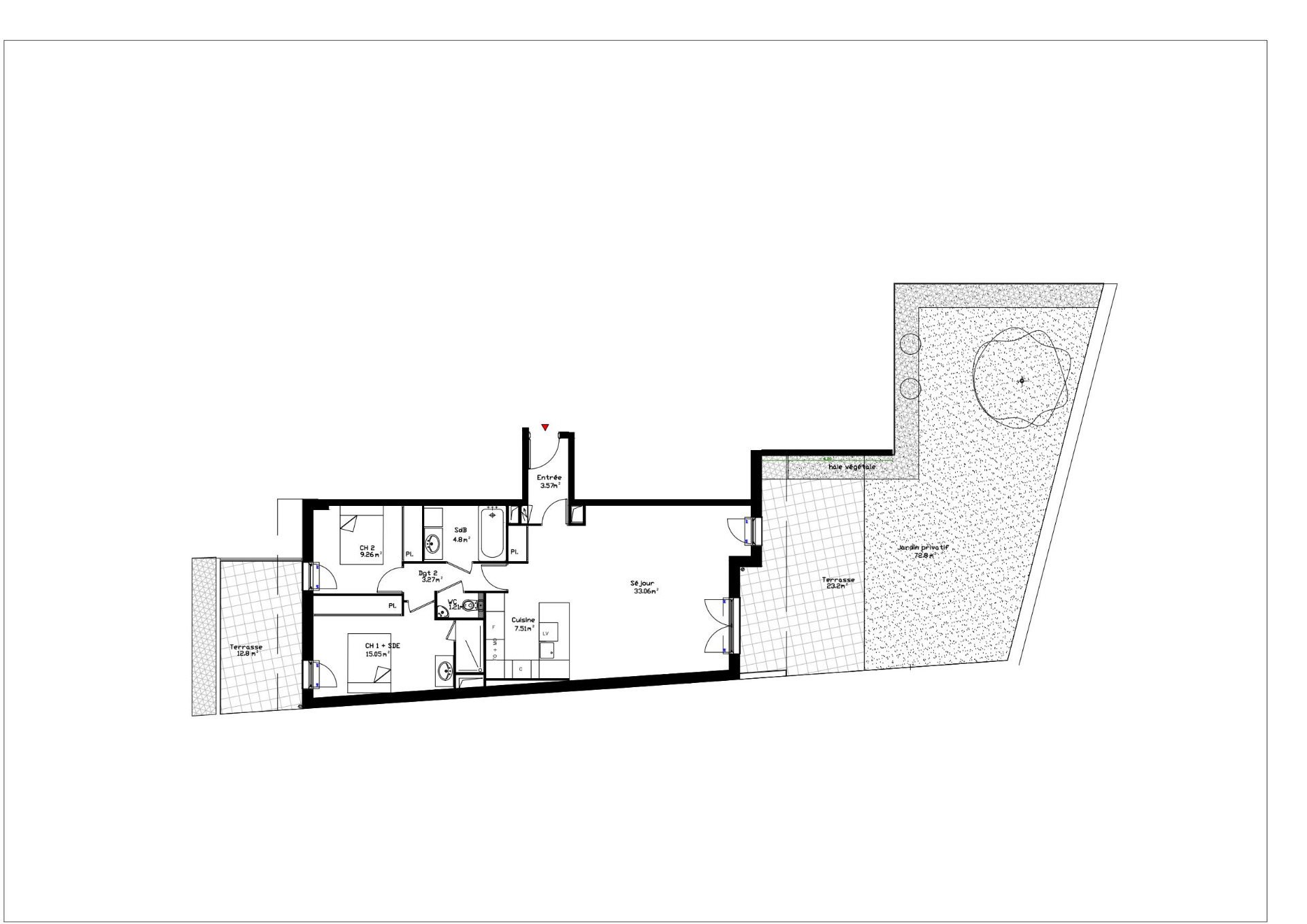 Appartement à vendre, 74m², Ivry-sur-Seine