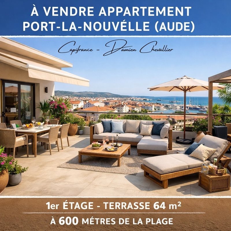 Appartement à vendre, 64m², Port-la-Nouvelle