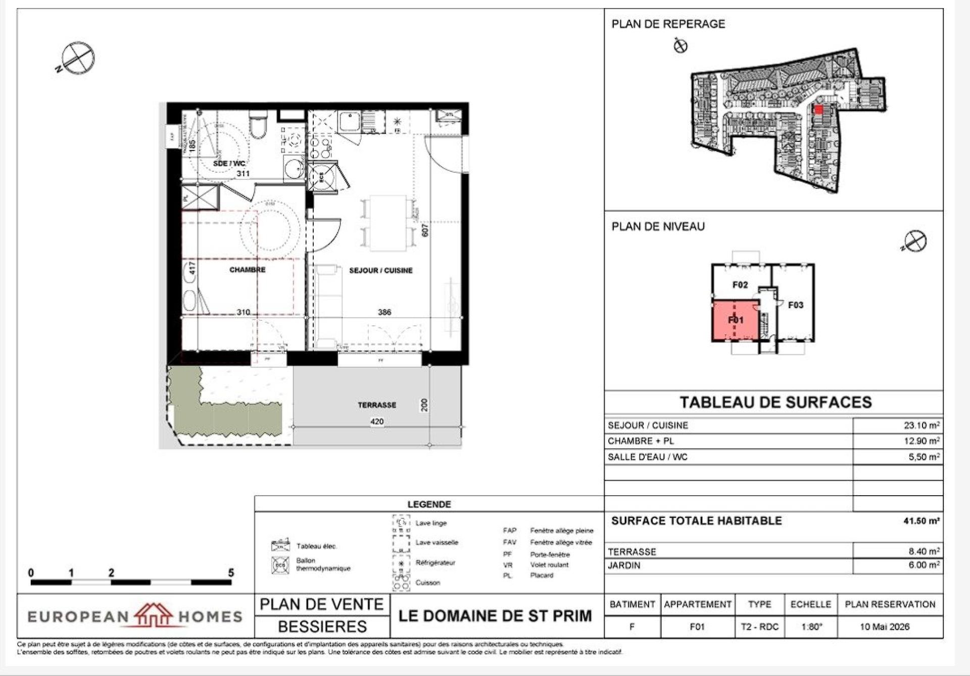 Appartement à vendre, 40m², Bessières
