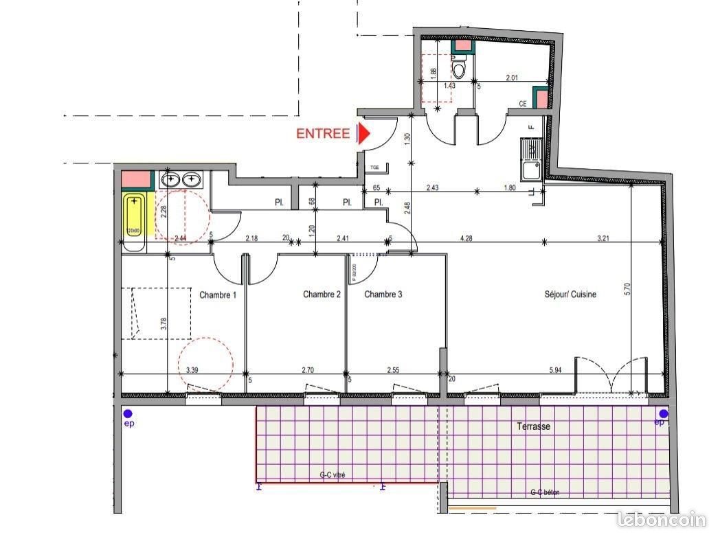 Appartement à vendre, 96m², Istres
