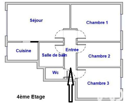 Appartement à vendre, 62m², Levallois-Perret