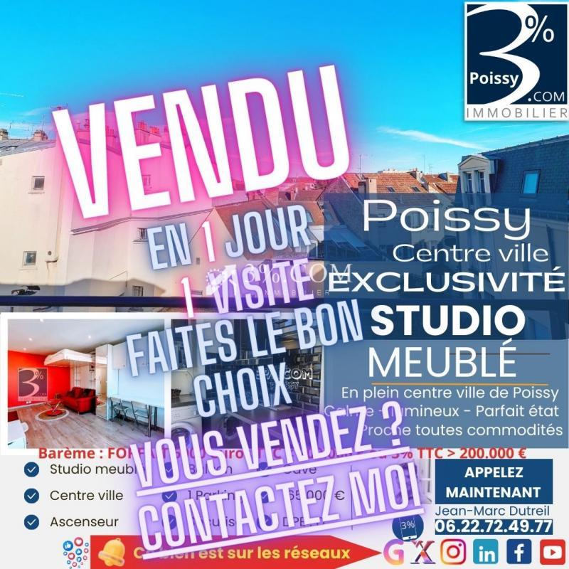 Appartement à vendre, 28m², Poissy