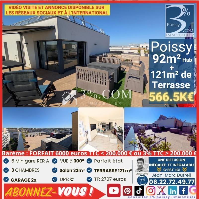 Appartement à vendre, 92m², Poissy