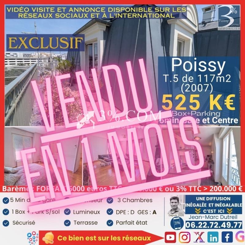 Appartement à vendre, 117m², Poissy