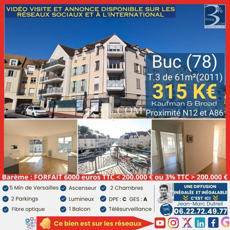 Appartement à vendre, 61m², Buc