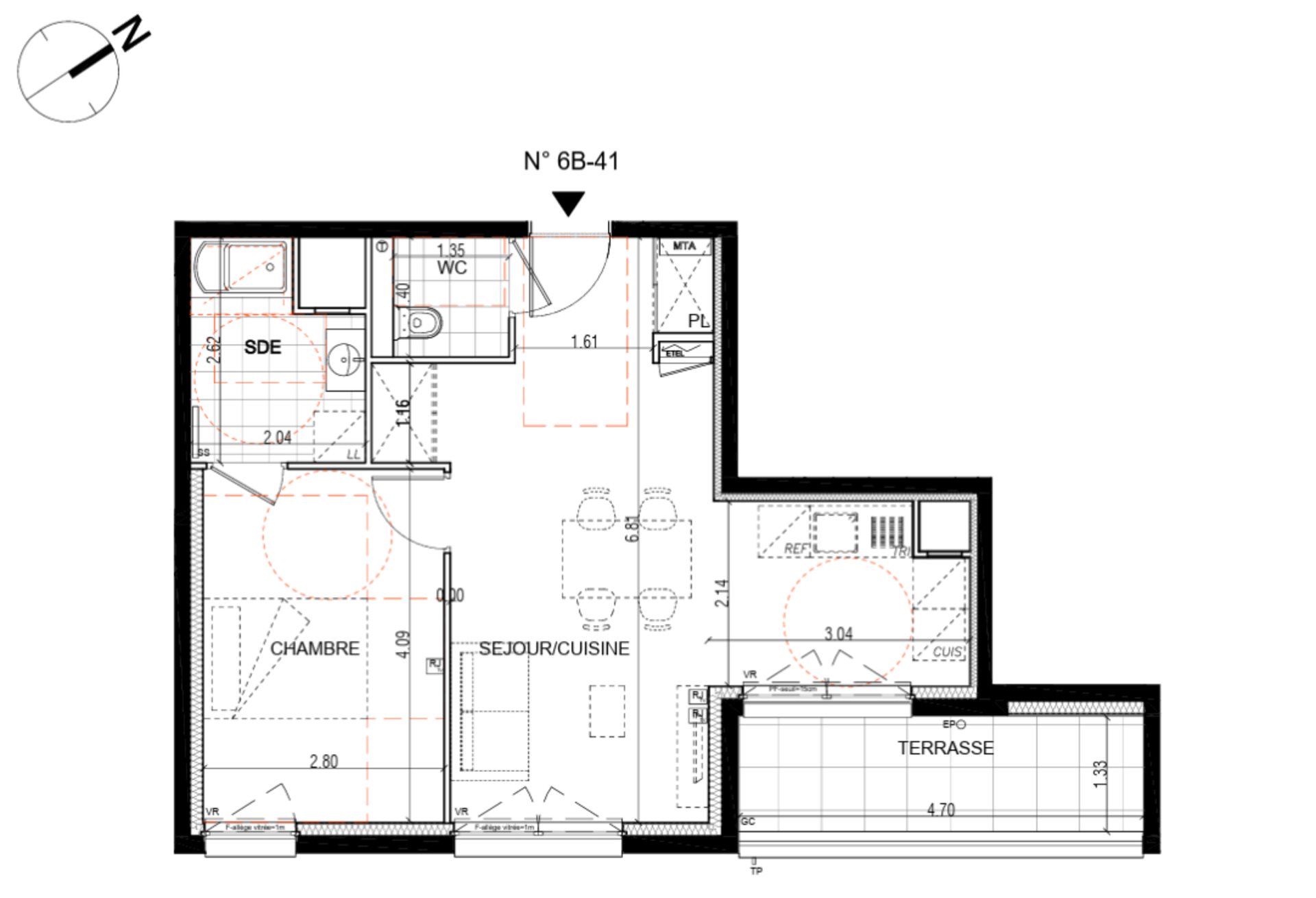 Appartement à vendre, 44m², Montigny-lès-Metz
