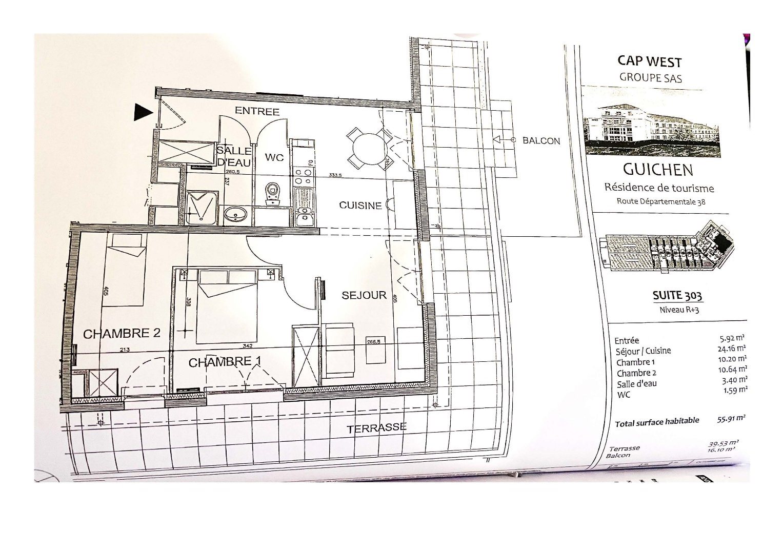 Appartement à vendre, 55m², Guichen