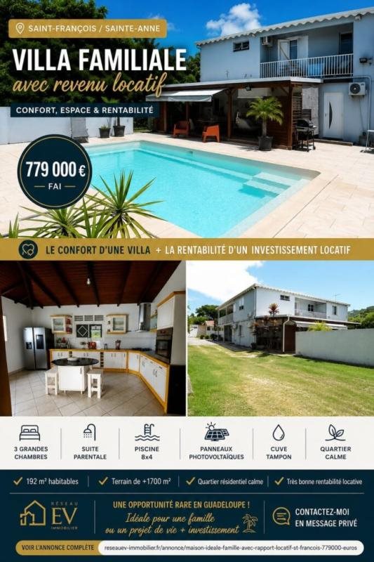 Maison à vendre, 192m², Saint-François