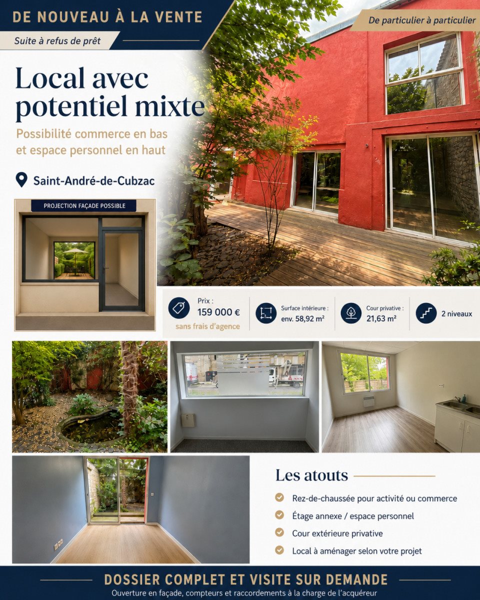 Appartement à vendre, 58m², Saint-André-de-Cubzac