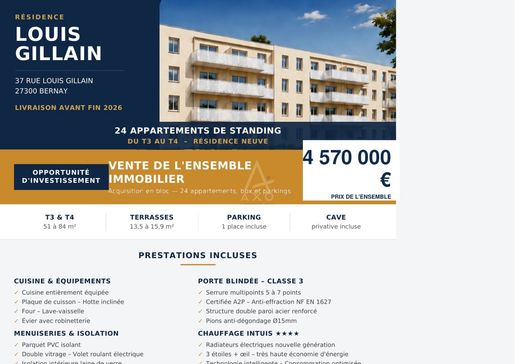 Maison 3 pièces · à Bernay · 4 570 000 €