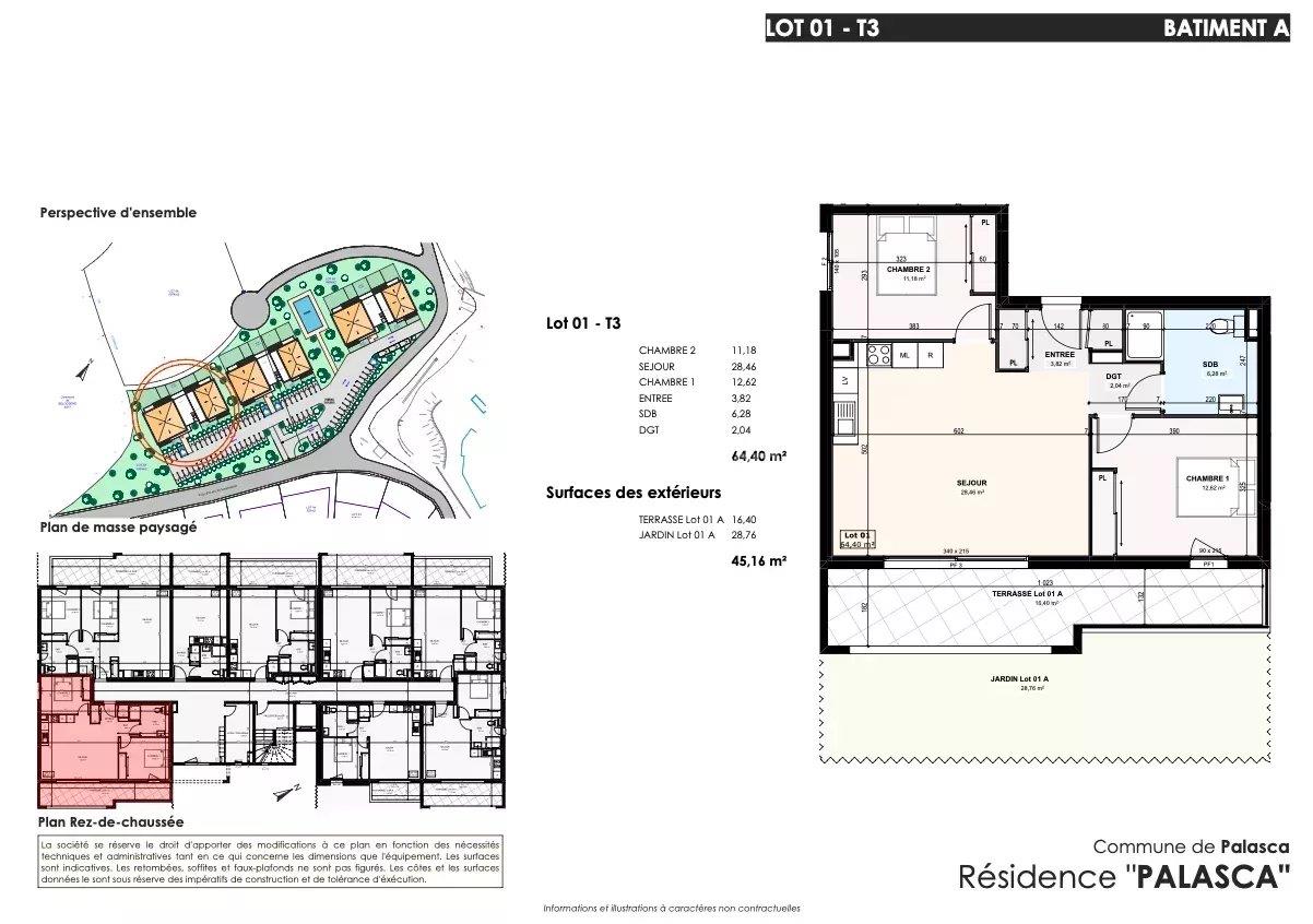 Appartement à vendre, 64m², L'Ile-Rousse